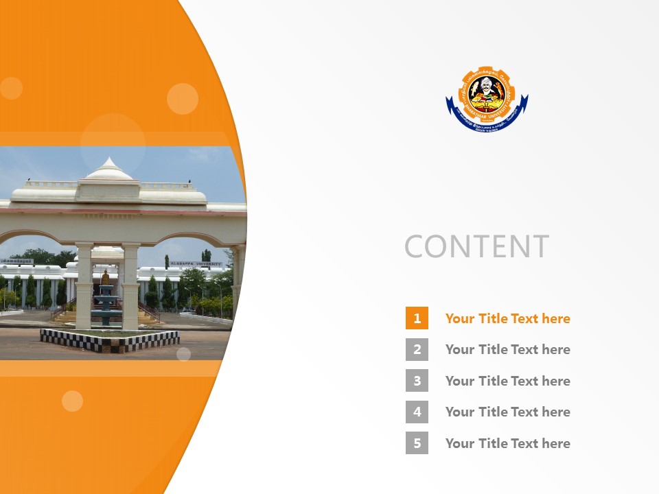 Bharathiar University powerpoint template download | 巴拉蒂尔大学PPT模板下载_幻灯片预览图2