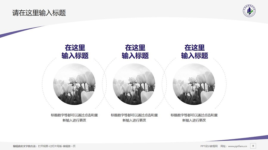 广州华南商贸职业学院PPT模板下载_幻灯片预览图8