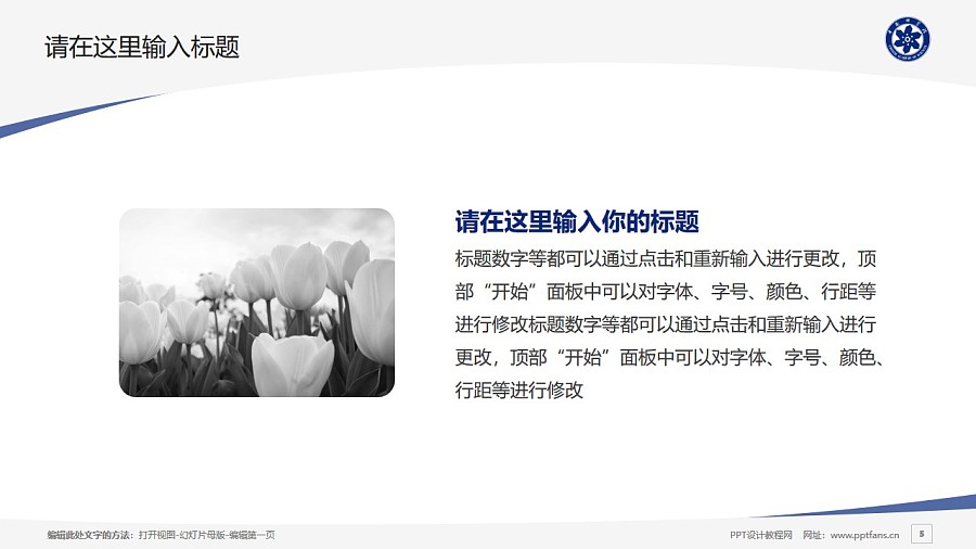 中国科学院大学PPT模板下载_幻灯片预览图5