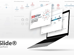 简单线条营销推广方案iSlide PPT模板下载