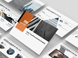 时尚简约商务风格项目汇报 PPT模板下载