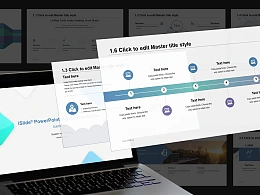 简约时尚商务风格项目介绍PPT模板下载