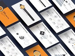 橙色简约商务风格商业计划书 PPT模板下载