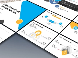 欧式建筑简约商务风 工作汇报PPT模板下载