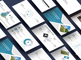 绿色植物植树节 环境保护PPT模板下载