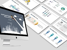 像火箭一样冲刺卡通动漫职业规划 PPT模板下载