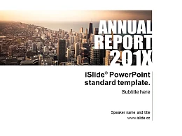 落日都市简约商务风年终总结 iSlidePPT模板下载