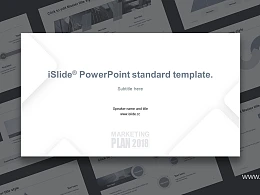 极简时尚风格项目汇报 PPT模板下载