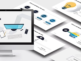 年终总结科技风通用主题PPT模板下载