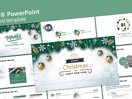 庆典节日之圣诞节主题PPT模板下载