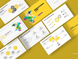 抽象渐变流体高品质商务汇报PPT模板