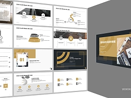 简约杂志风工作报告PPT模板