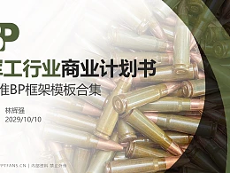 军工行业商业计划书PPT模板-150页全套Business Plan标准框架合集PPT模板